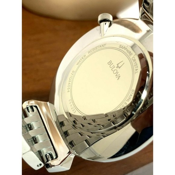 Bulova Men's Watch 96A233 Regatta Quartz Blue Dial Silver Tone Stainless Steel - Picture 6 of 13